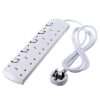 5-Way Socket Extension Cable - 6Ft - White white normal