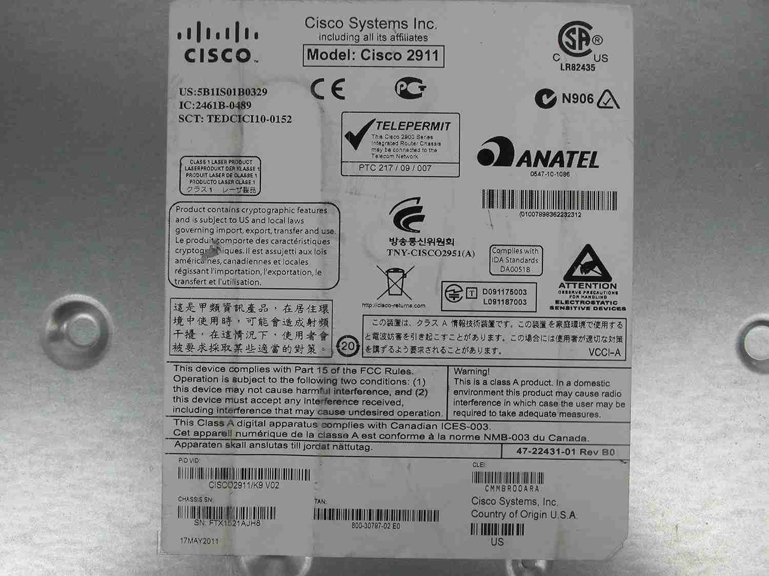 Cisco 2911 Integrated Services Router - Image 2