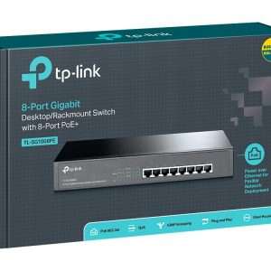 8-Port Gigabit Desktop/Rackmount Switch with 8-Port PoE+ TL-SG1008PE