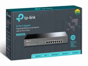 8-Port Gigabit Desktop/Rackmount Switch with 8-Port PoE+ TL-SG1008PE