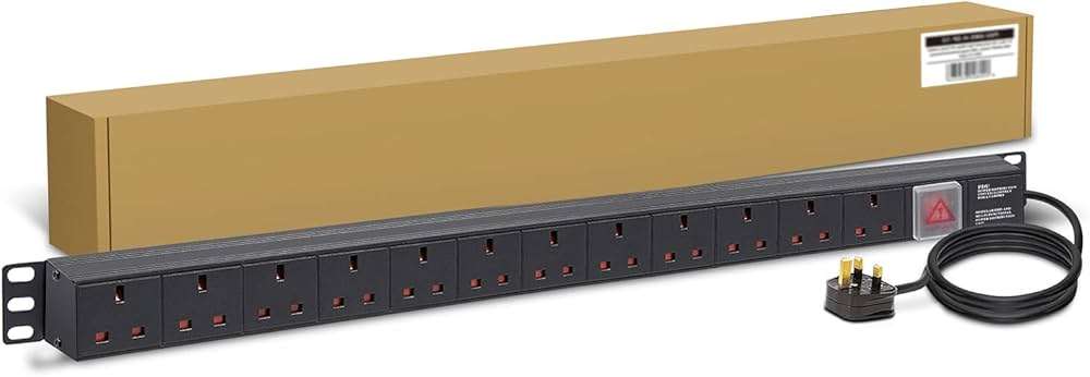 MTN 12-way Uk plug PDU Black