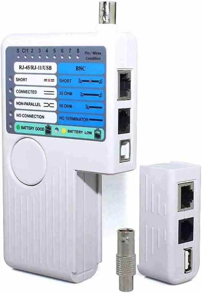 Professional Multi Function RJ45 RJ11 USB and BNC Cable Tester