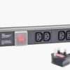 7 Way Horizontal Mount Power Distribution Unit Male Plug