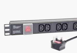 7 Way Horizontal Mount Power Distribution Unit Male Plug