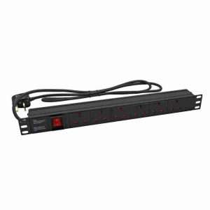 MTN 6-Way UK Plug PDU Black