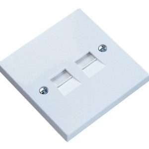 Cat 6 EaseNet Complete Double Face Plates Complete