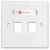 Cat 6 Siemon Complete Double Face Plates