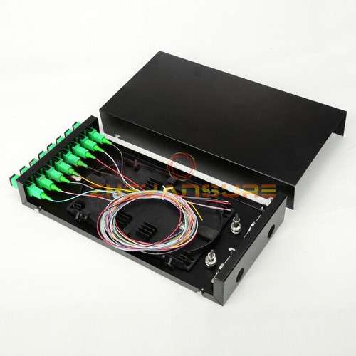 8 Port fiber tray With SC simplex adapters