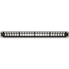 Giganet GN-10G-FTP-PP24 24-Port Unshielded keystone Patch Panel, 19-inch, 1U, Rackount, Horizontal Punch