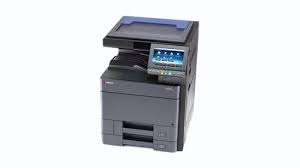 Top view of TASKalfa 2552ci showing document feeder and scanner