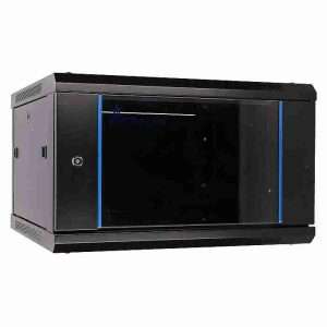 6U 600X600 WALL-MOUNTED RACKMOUNT CABINET BLACK