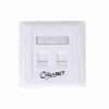 Giganet 2-port Single-Gang Shuttered Keystone Faceplate GN-FP-02