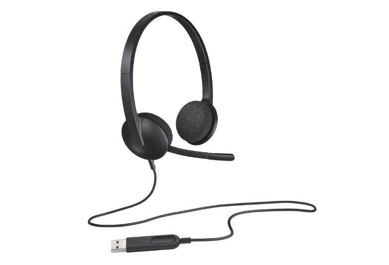 Logitech H340 USB Headset with Noise-Cancelling Mic - 981-000475