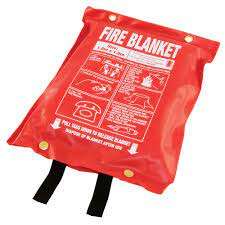 Fire blanket 1.8m*1.8m with PVC packaging