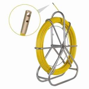 14mm 200m plastic cable guide Fiberglass duct rodder with wheels - Image 5