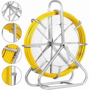 14mm 200m plastic cable guide Fiberglass duct rodder with wheels - Image 4