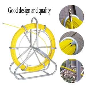 14mm 200m plastic cable guide Fiberglass duct rodder with wheels - Image 3