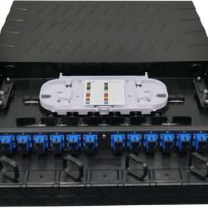 24 Port fiber tray With SC simplex adapters