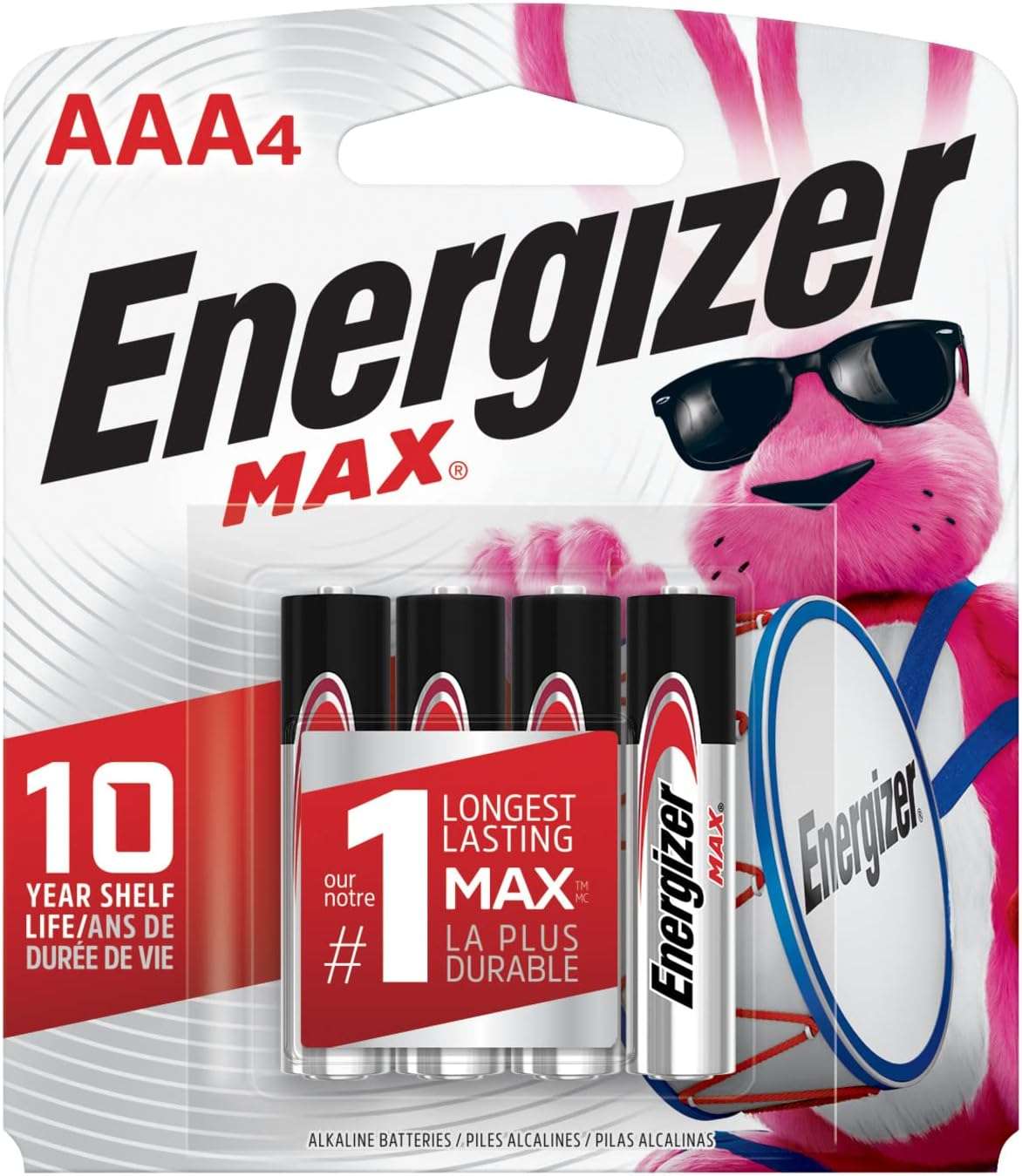 Energizer Alkaline AAA Batteries 4 Pack - Image 2