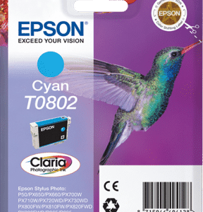 Epson T0802 Cyan Ink Cartridge