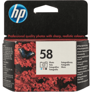 HP 58 Tri-color Photo Inkjet print cartridge (C6658A)