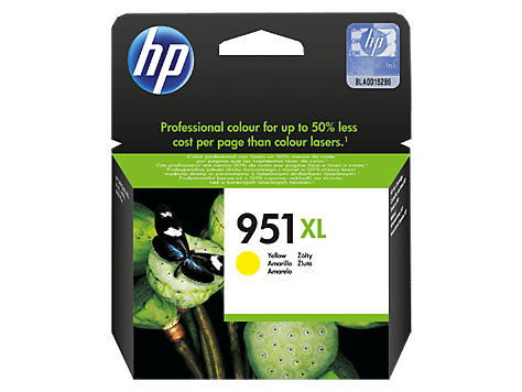 HP 951XL High Yield Yellow Original Ink Cartridge (CN048AE)