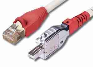 Siemon TERA 4PR TO MC6, Cat7 ,SHLD,1M