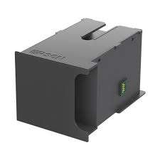 Horizontal view of Epson T6711 Original Maintenance Kit on clean surface