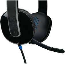 close-up view of Logitech H540 USB Headset