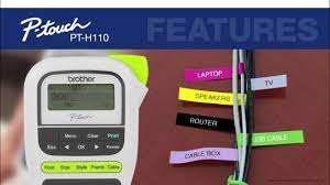 Compact Brother PT-H110 label printer for organizing tasks
