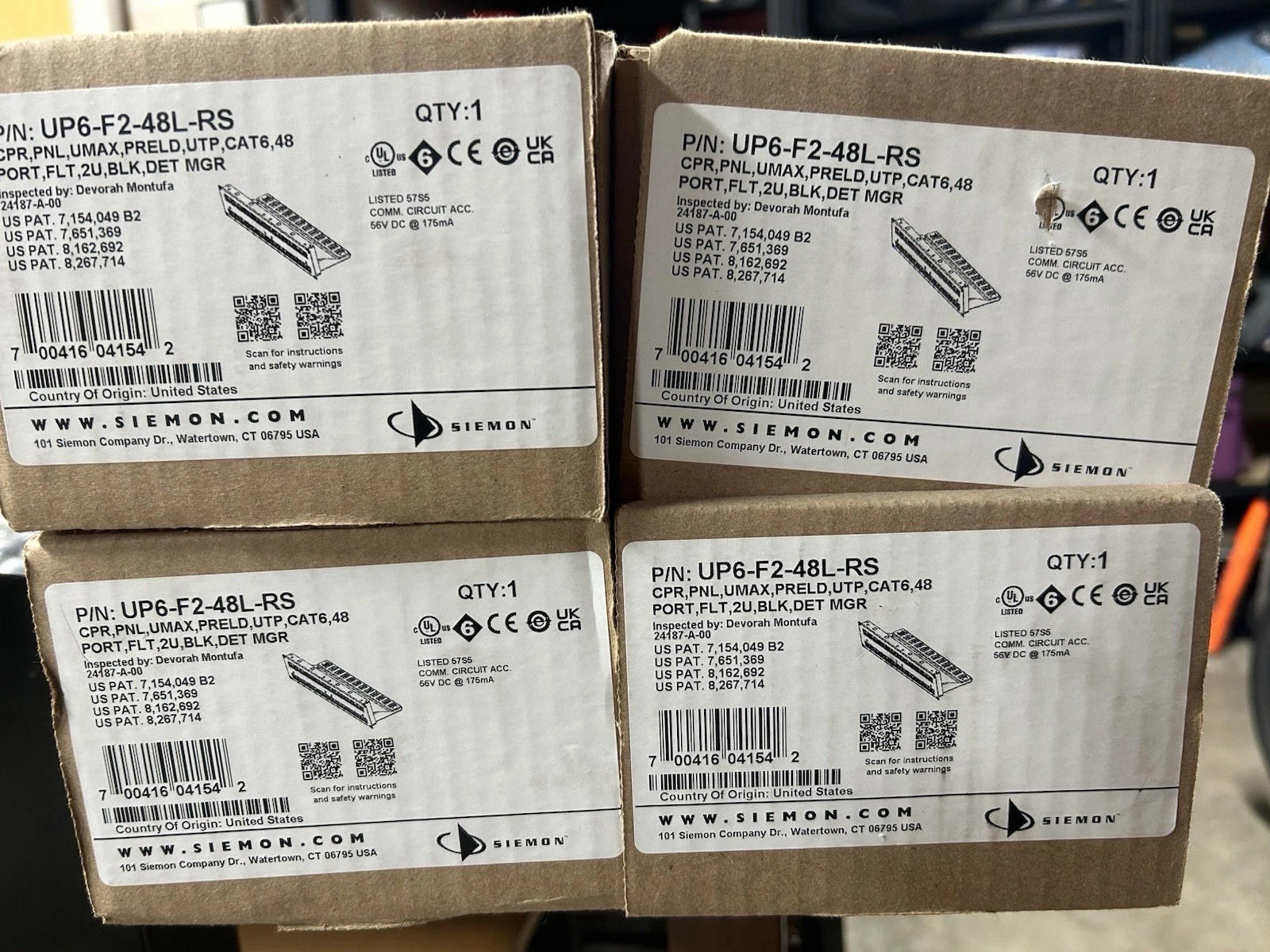 Siemon Network Patch Panels 48 Ports Cat 6