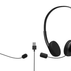 Close-up of microphone on PORT Connect USB Stereo Headset