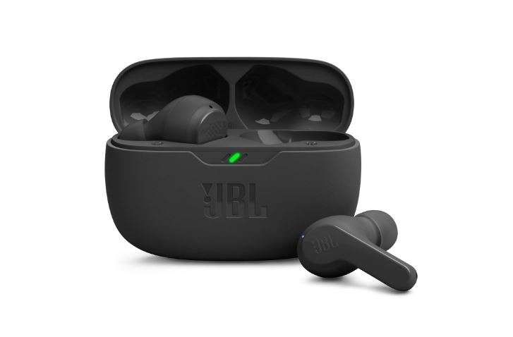 Black JBL Wave Beam Wireless Earbuds