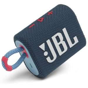Blue JBL GO 3 Wireless Bluetooth portable speaker