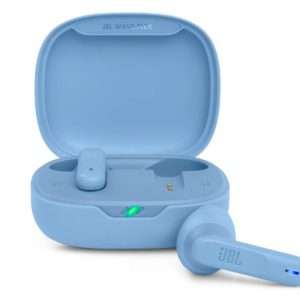 Blue JBL Wave Flex Earphones
