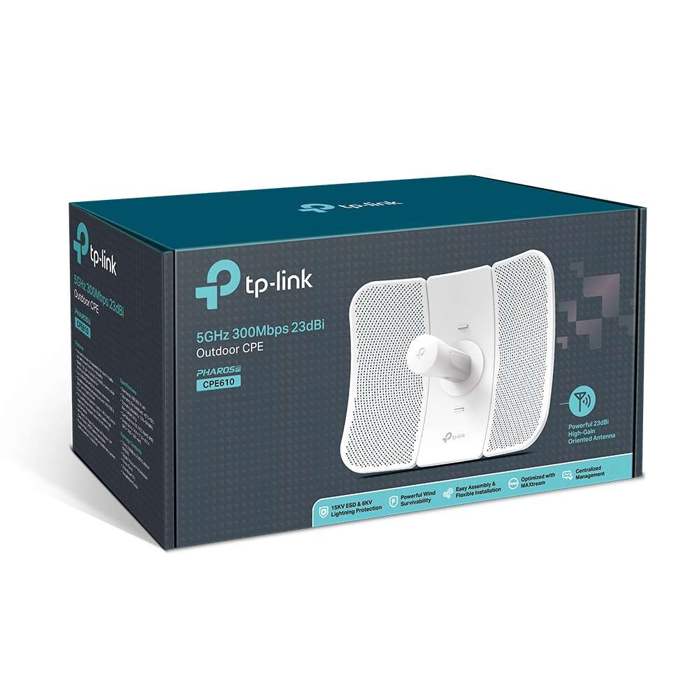 TP-Link CPE 5GHz 300Mbps 23dBi Outdoor CPE - TL-CPE610