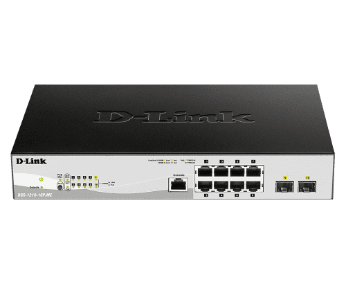 D-Link 10-Port Web Smart Gigabit PoE Ethernet Switch (DGS-1210-10P)
