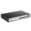 D-Link 8 Port PoE Gigabit Smart Managed Switch + 2 SFP ports - DGS-F1100-10PS