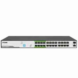 D-Link 24 Ports Gigabit PoE Switch (DGS-F1026P) Unmanaged