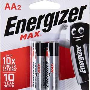 Energizer Alkaline Battery AA. 2 pack