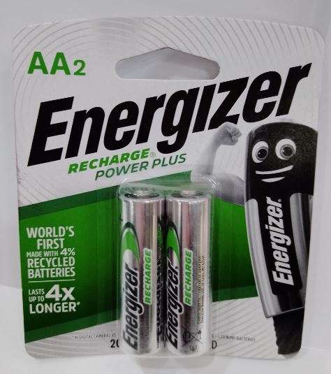 Energizer AA 2000mAH Rechargeable Batteries 1 pair