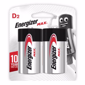 Energizer Size D. 2pack
