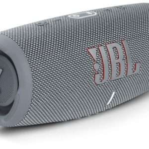 Grey JBL Charge 5 Portable Bluetooth and Waterproof Speaker With Powerbank