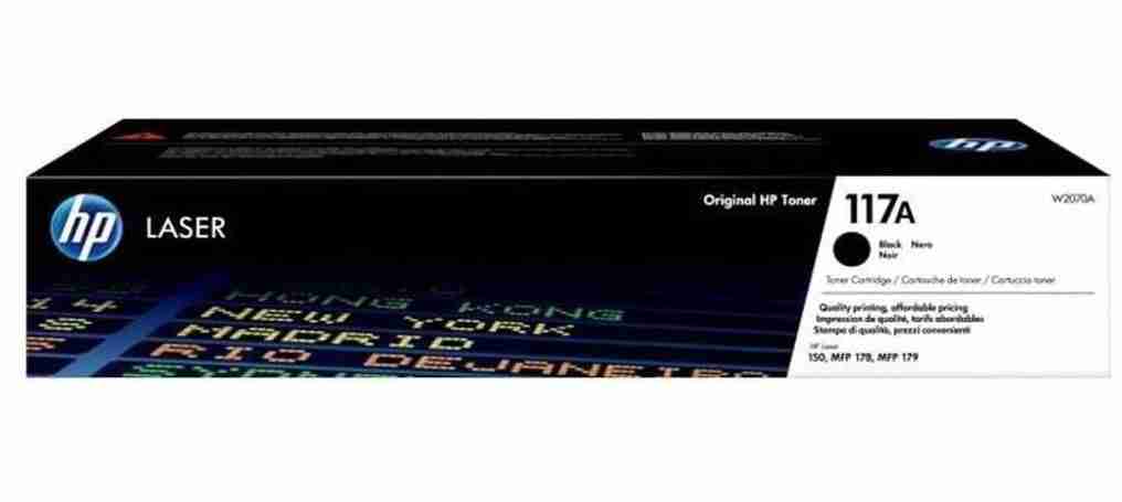 HP 117A Black LaserJet Toner Cartridge - W2070A