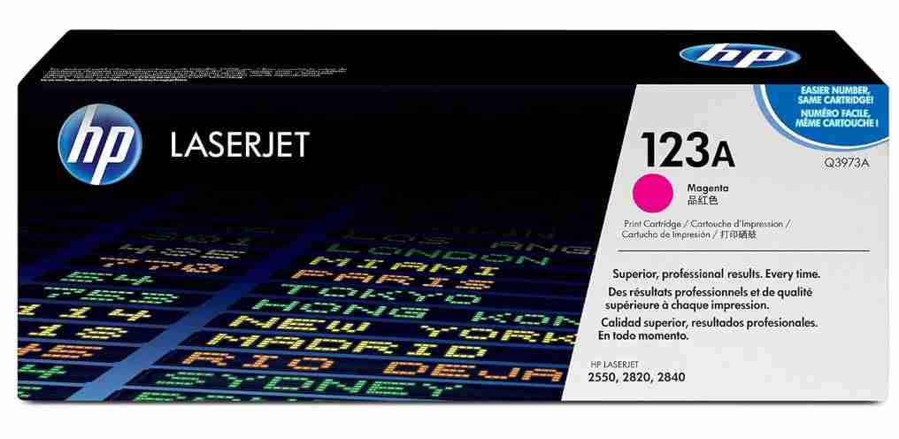 HP 123A Magenta Toner Cartridge - Q3973A