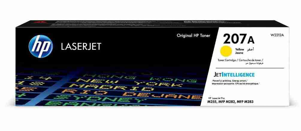 HP 207A Yellow LaserJet Toner Cartridge - W2212A