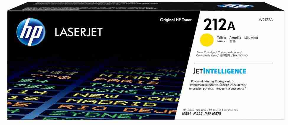 HP 212A Yellow LaserJet Toner Cartridge - W2122A