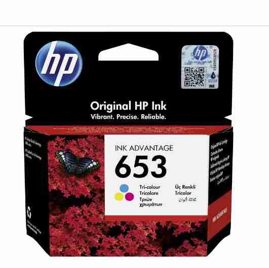 HP 653 Tri-color Ink Cartridge - 3YM74AE