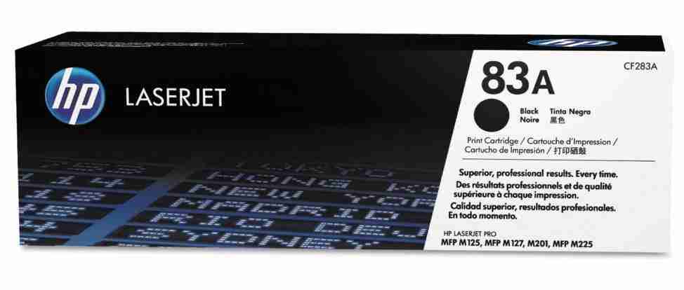 HP 83A Black LaserJet Toner Cartridge - CF283A