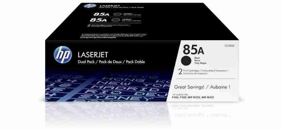 HP 85A 2-pack Black Original LaserJet Toner Cartridges